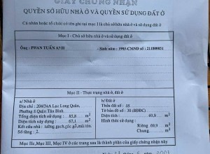 🏠 Siêu phẩm 2 mặt tiền HXH trước sau Lạc Long Quân, ngang hiếm 5.7m 🍀 Địa Chỉ: 888/ Lạc Long Quân, p8, Q. Tân Bình.  🍀 Hiện trạng: Trệt lửng ( nhà cũ tiện xây mới ) 🍀 Diện tích : 5.7 x 15m CN 70m2 🍀 Giá : 8ty5 TL