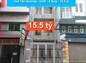 Bán nhà MTKD Nguyễn Suý, Q Tân Phú (gần chợ Tân Hương) -  4x30 - 4 tầng - 15.5 tỷ