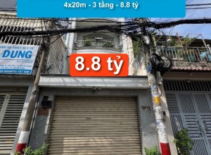 Bán nhà MTNB Cao Văn Ngọc, Q Tân Phú - 4x20m - 3 tầng - 8.8 tỷ