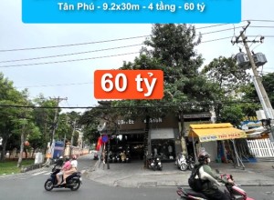 Bán nhà căn góc 2 MTKD Thoại Ngọc Hầu, Q Tân Phú - 9.2x30m - 4 tầng - 60 tỷ