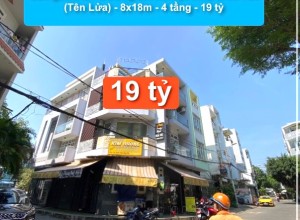 Căn góc 2 MT Đường số, An Lạc A,  Q Bình Tân (Tên Lửa) - 8x18m - 4 tầng - 19 tỷ