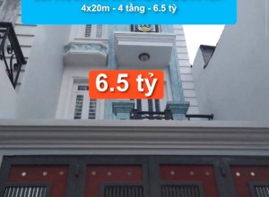 Bán nhà Hẻm 5m Lê Văn Quới, Q Bình Tân - 4x20m - 4 tầng - 6.5 tỷ