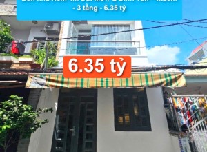Bán nhà Hẻm 4m Đất Mới, Q Bình Tân - 4x20m - 3 tầng - 6.35 tỷ