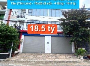 Bán nhà MT khu Bonchen, P Tân Tạo , Q Bình Tân (Tên Lửa) - 10x20 (2 sổ) - 4 tầng - 18.5 tỷ