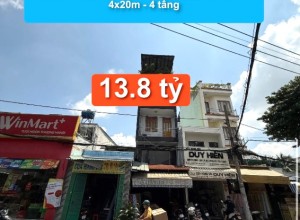 Bán nhà MTKD Phú Thọ Hoà, Q Tân Phú - 4x20m - 4 tầng