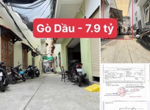 Bán nhà Hẻm 4m Gò Dầu, Q Tân Phú - 8x14m - 1 tầng
