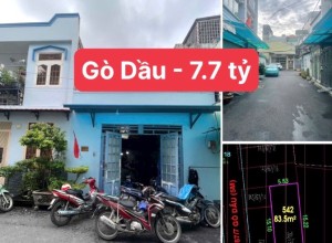 Bán nhà Hẻm Gò Dầu, Q Tân Phú - 5.5x15m - 1 tầng